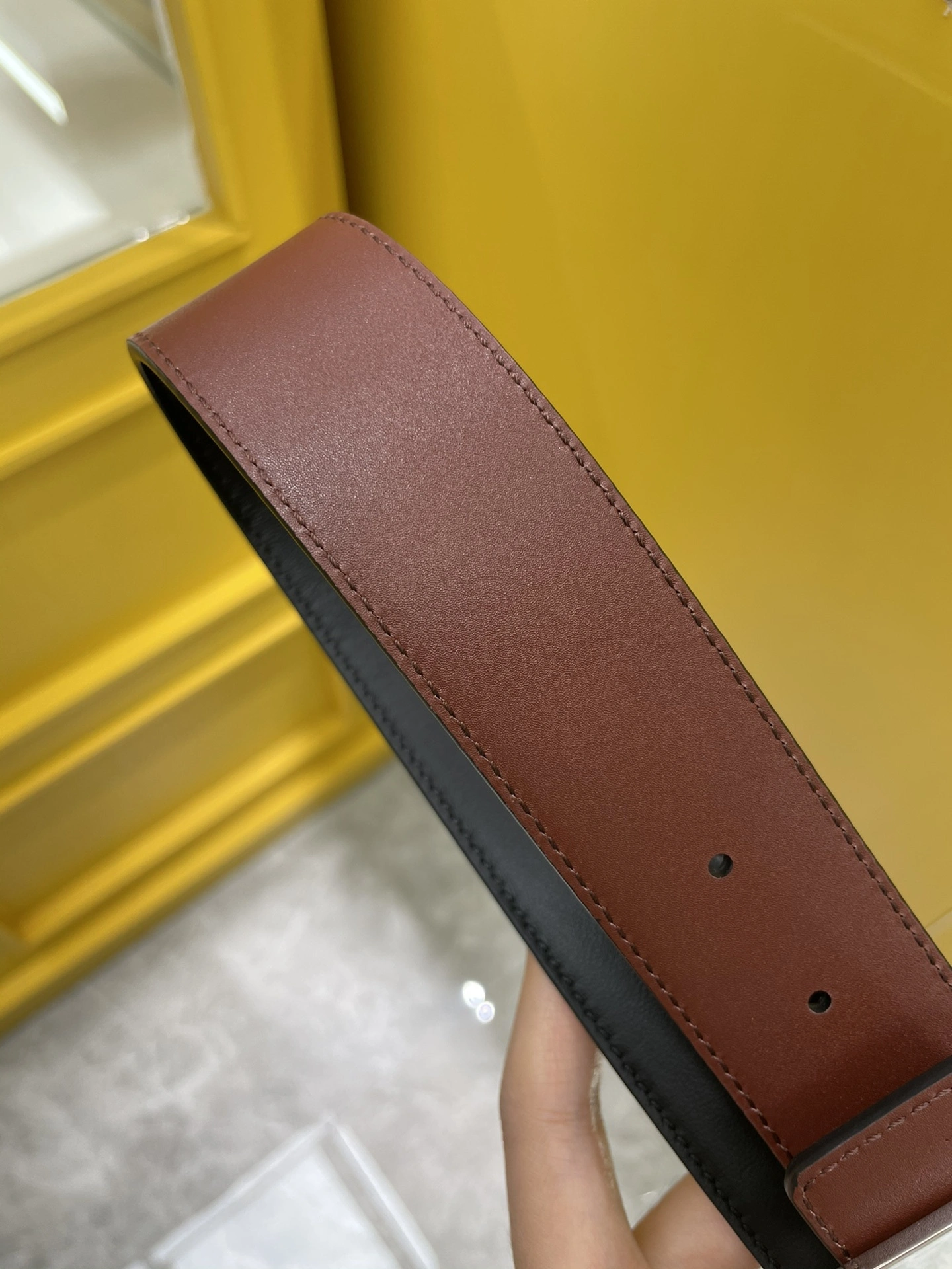 Barbara-- F594i 7C0424AFF6F1E94 Calfskin reversible 3.5cm item:D-S179F0514